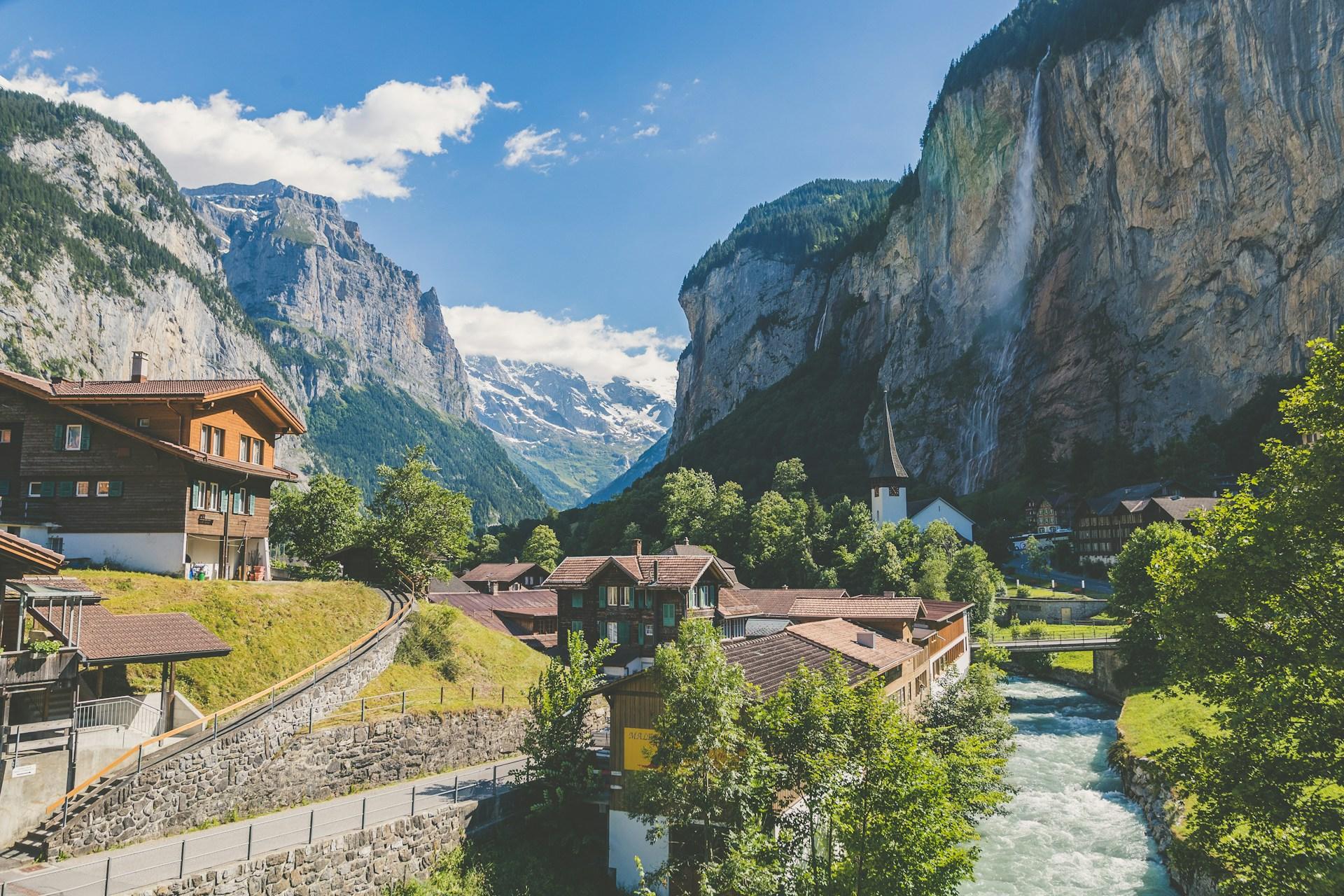 Summer Vacations in Switzerland background